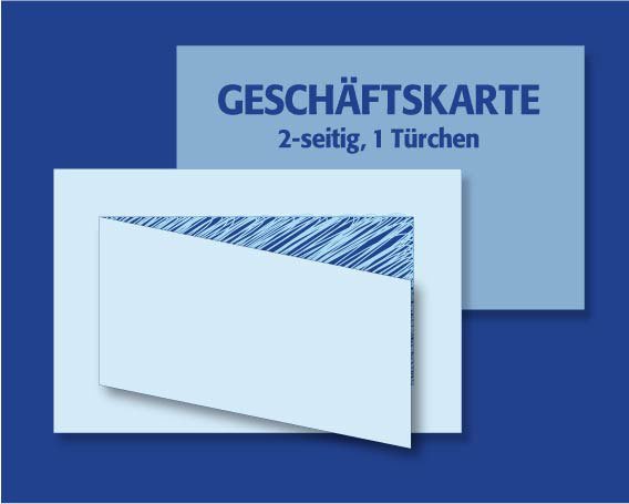Geschäftskarte mit Türchen